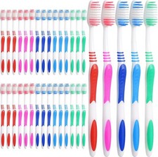 250 Packs Individually Wrapped Toothbrushes Disposable Bulk Toothbrushes Soft