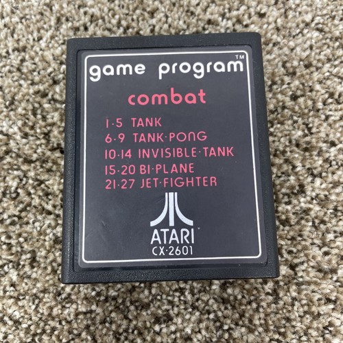 01 COMBAT Atari 2600 Cartucho de Juego Probado Funcionando GATEFOLD Con Manual - Imagen 2 de 6