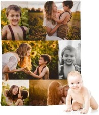 Quadro personalizzato coperta bambino bambini regalo compleanno divano camera da letto