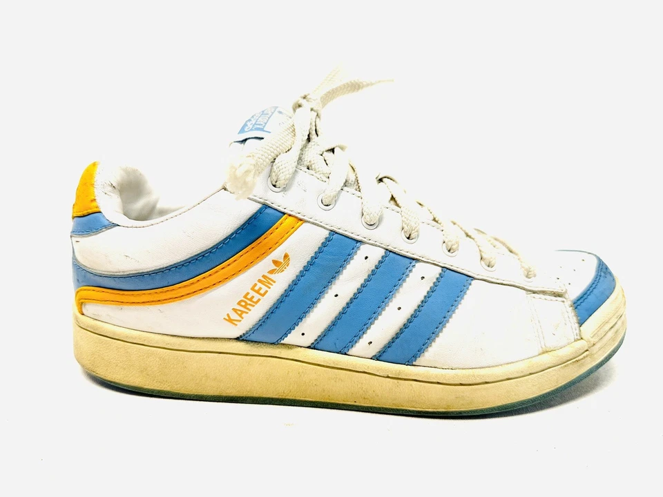 Vintage Rare Adidas Men Kareem Abdul Jabbar Low Cut Shoes Adult 9.5 Blue 945866 - Image 2 of 4