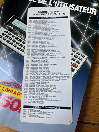 Casio FX 850P boxed - vintage BASIC pocket (same as FX-880P) with box and manual - Photo 9/13