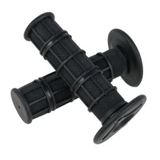 Moto Force 7/8" & 1" High Quality Rubber Hand Grips Black