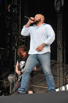 Howard Jones of American metal group Killswitch Engage performing  - Old Photo 1