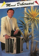 Carte de l'accordéoniste Marcel DEBERNARD de Maraval COURSAC Accordéon Maugein