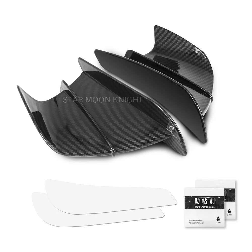 Kit Winglet Aileron Aérodynamique Spoiler Compatible Kawasaki Yamaha Honda Suzuki Ducati Aprilia - Moyen 3
