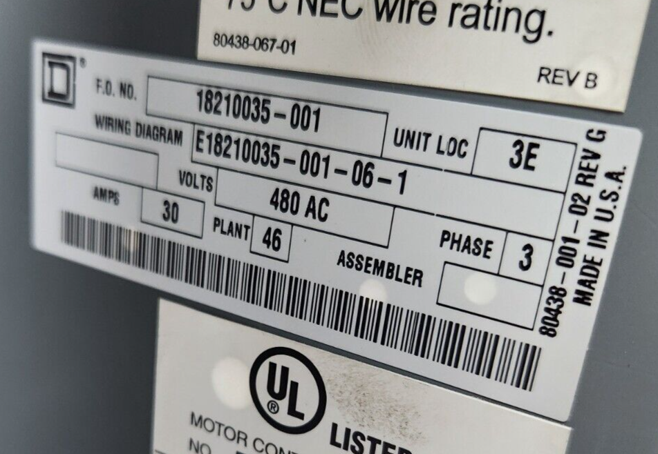 😎 SQUARE D 30 AMP BREAKER 12