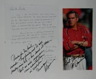 Al Saunders Signed 4.75x10 Photo & 8.5x11 Letter KC Chiefs Assist Head Coach