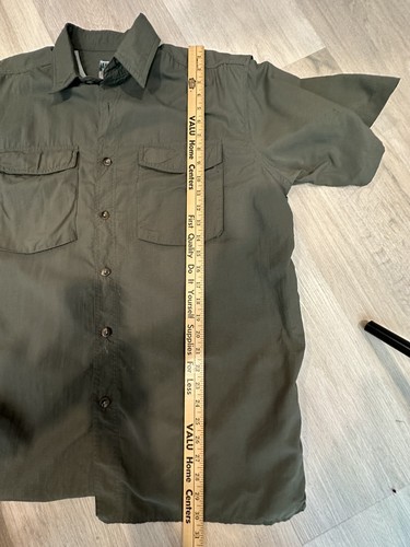 Eastern Mountain Sports Mens XL Shirt Fishing Outdoor Hiking Camping Green CZ - Picture 10 of 11