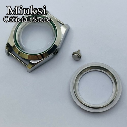 Miuksi 40mm watch case domed glass fit NH35 NH36 ETA2824 2836 Miyota8215 DG2813 - Picture 5 of 9