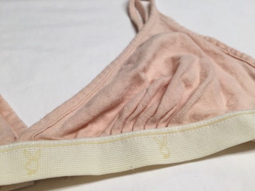 Playmate Bikini Bra SEXY! Pink 1980’s Vintage Size 36 No Underwire 100% Cotton - Picture 4 of 6