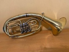 Alto Wind Brass Alt Horn Musical Instrument USSR Soviet Old 3 Valve Vintage Rare