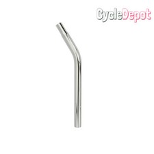 NEW Lay-Back STEEL Bicycle Seat Post W/O Support 25.4mm Chrome Lowrider BMX Bike
