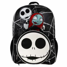THE NIGHTMARE BEFORE CHRISTMAS JACK & SALLY YOUTH LUNCH TOTE & BACKPACK