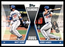 2011 Topps Update #DD-29 Matt Kemp Jerry Sands Diamond Duos