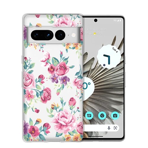 For Google Pixel 8A 8 Pro 7A 7 6A 5A 4 Blooming Flower Phone Case Silicone Cover - Photo 20 sur 90