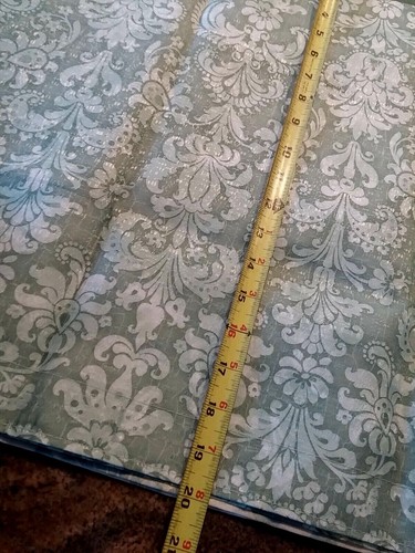Bacova Palazzo Cloth Floral Paisley Green Shower Curtain 70x72" - Picture 5 of 7