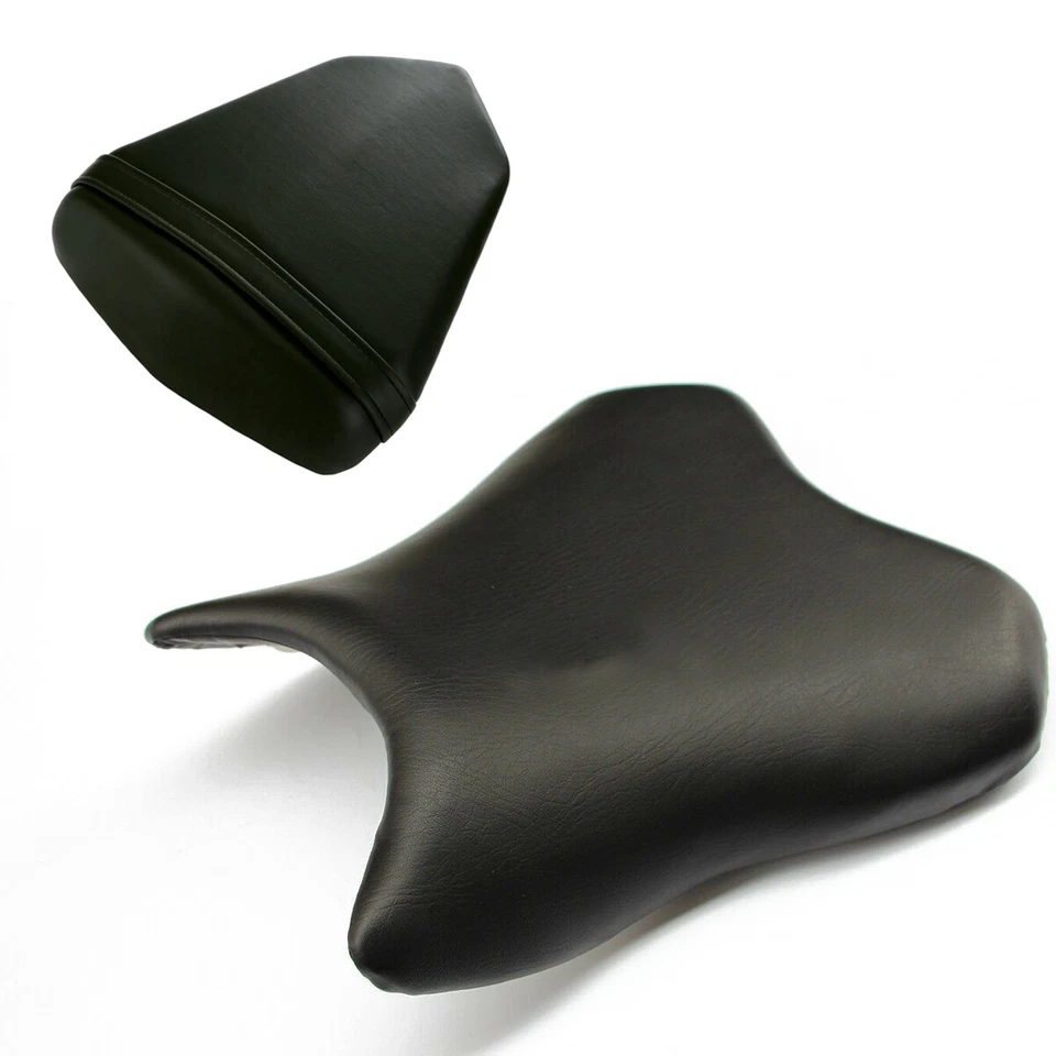 Sillines de cojín para asiento delantero trasero para Yamaha YZF-R6 2006-2007 negro Foto 2 de 4