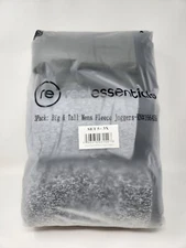 Real Essentials 3 Pack: Big & Tall Mens Fleece Jogger    SIZE 3X