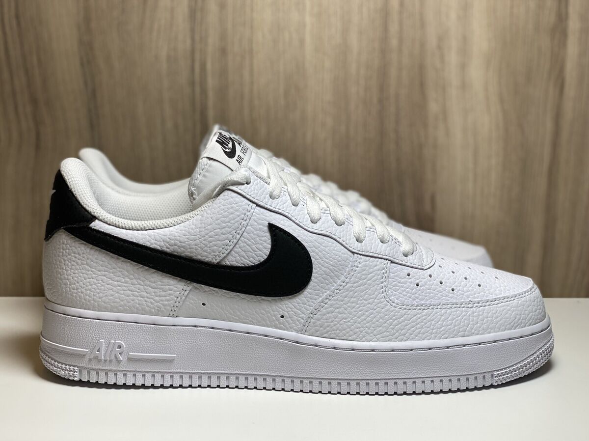 Nike Air Force 1 '07 Shoes White Black CT2302-100 Men's Size Nike Air Force 1 '07 Shoes White Black CT2302-100 Men's Size