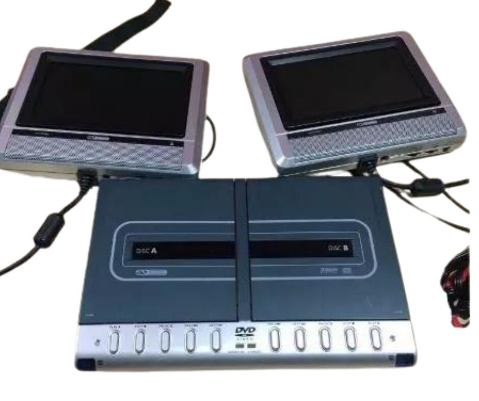 Acoustic ASVM2970 Twin DVD Mobile Video System UK