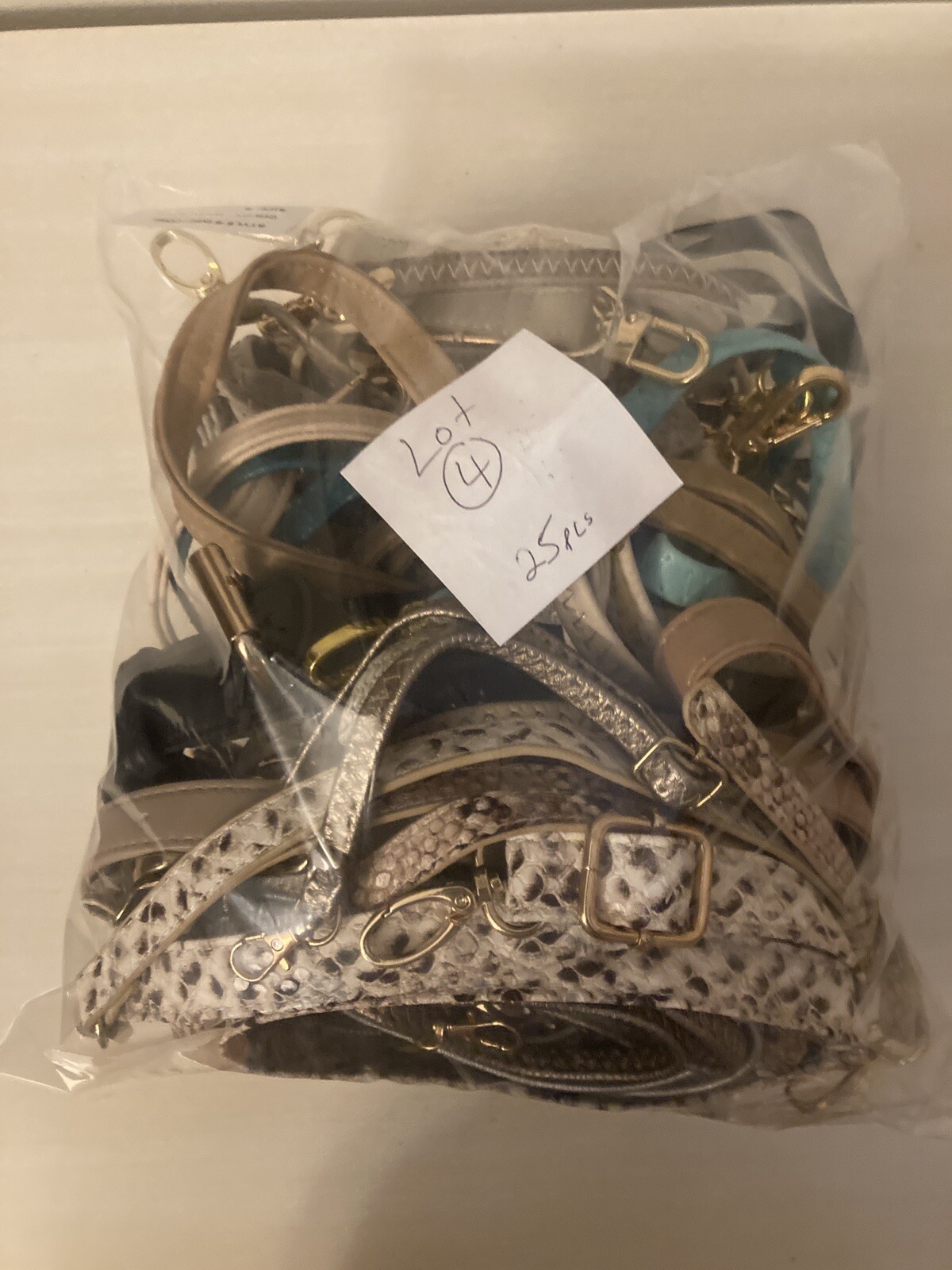 Handbag Purse Shoulder REPLACEMENT STRAPS 25 pcs Lot Multi-Color/Sizes Loose-image