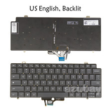 US Laptop Keyboard for DELL Latitude 7410 Chromebook 0HKFGH HKFGH, Backlit