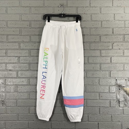 $128 Womens Size S Polo Ralph Lauren Nautical Stripe Gradient Print Sweatpants 2 - 第 1/18 張圖片