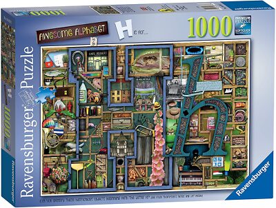 RAVENSBURGER PUZZLE*1000 TEILE*COLIN THOMPSON*AWESOME ALPHABET H *RARITÄT