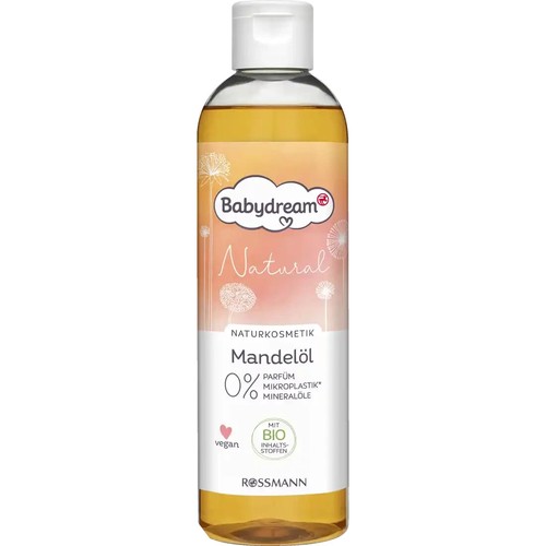 6 x 250 ml | Babydream Natural Aceite de Almendras Certificada Cosmética Natural Vegana - Imagen 2 de 3