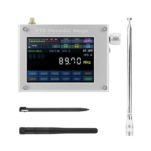Dekoder ATS Mega SDR Radio AM FM SYNC SSB CW DIGI Odbiornik z kolorowym ekranem 4" - Zdjęcie 8 z 8