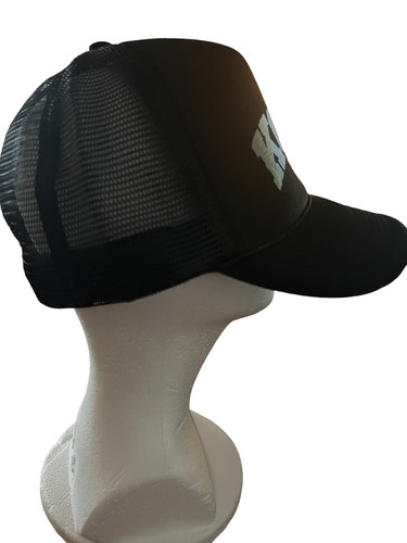 Korn Foam Front Black Mesh Snapback Trucker Hat Silver Logo Baseball Cap - Bild 3 von 7