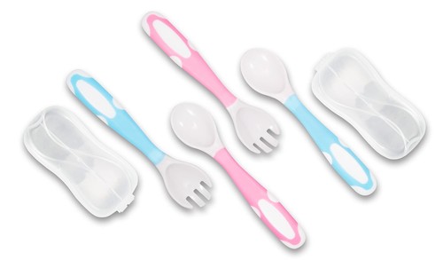Bendable Baby and Toddler forks and spoons Utensils Silverware Set for Kids 2... - Picture 3 of 6