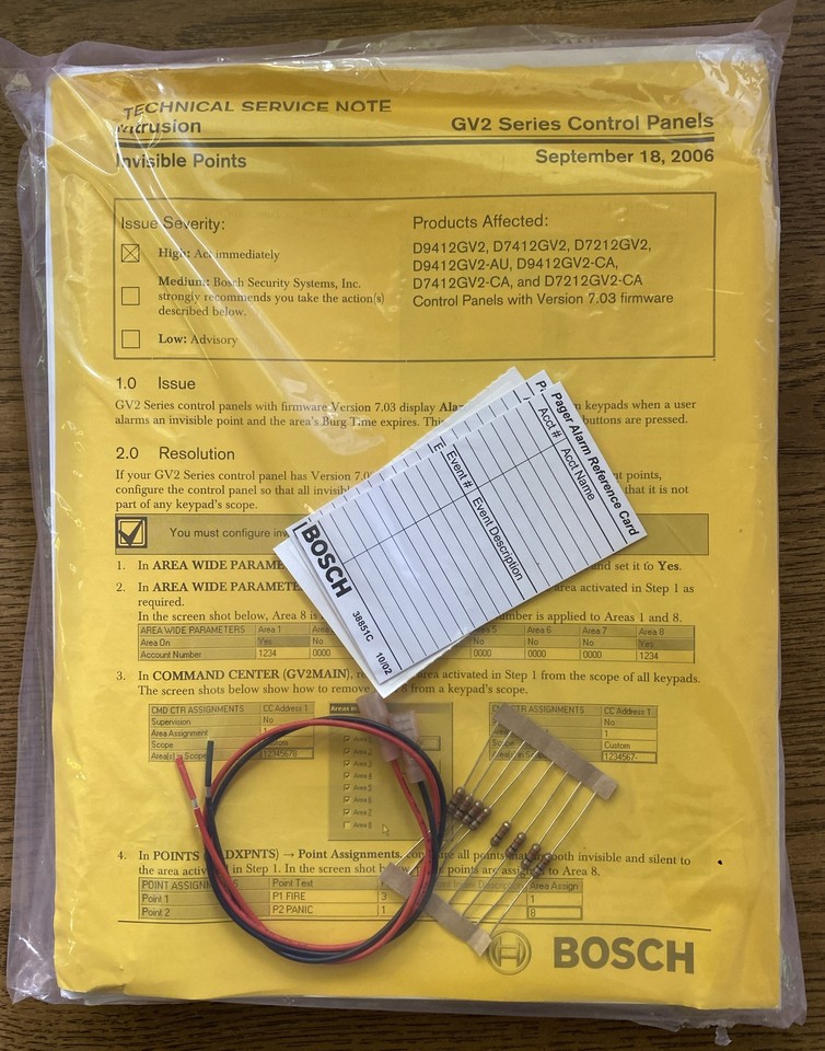 Bosch D7412GV2 Commercial ProtectedPremises Fire Alarm Burglar Control Panel eBay