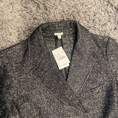 J.CREW NEW Marled Thandie Blazer Heather Graphite Black Wool Blend Sz 4 Academia - Picture 7 of 17