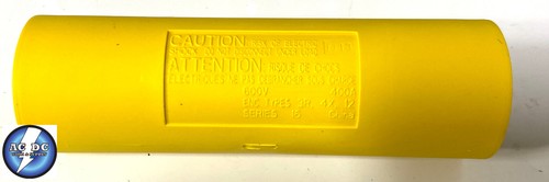 HUBBELL HBLDMY Double Connector, YELLOW, Male-Male ADAPTER 300/400amp 600V New - Picture 2 of 2