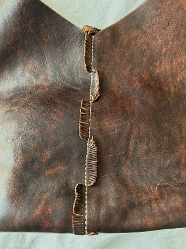 Henry Cuir Shoulder Crossbody Tote Bag Leather in Brown USED Mint Condition - Picture 3 of 9