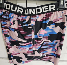 Girls Youth Under Armour Shorts NEW multi Size XL