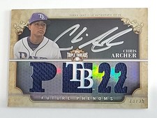 2013 Topps Triple Threads Future Phenoms 23/25 Chris Archer #128 Auto
