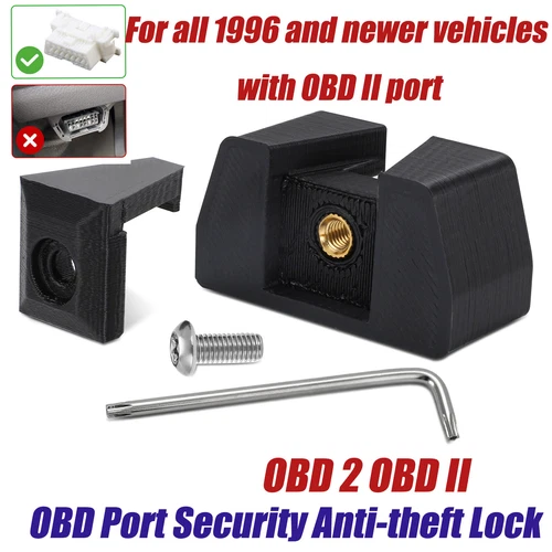 OBD II Port Security Anti-theft Lock For all 1996 + newer vehicles W/OBD II port
