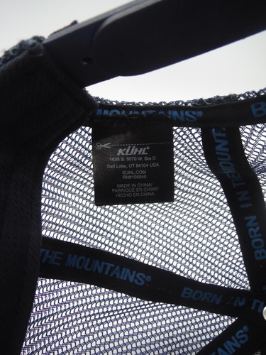 KUHL Trucker Hat Pirate Blue Born In The Mountains Snapback Baseball Cap NWT - Picture 5 of 6