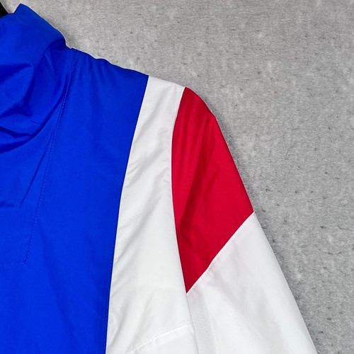 Nike Sportswear Jacket Youth Large 1/2-Zip Amplify Woven Red White Blue Swoosh - Picture 6 of 14