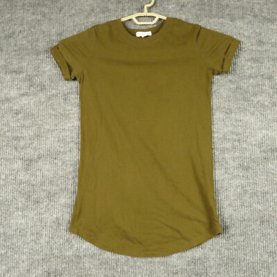 Forever 21 Dress Womens Small Army Green Short Sleeve Round Neck Pullover  Ladies | eBay