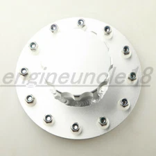 US SHIP Billet Fuel Cell Fast Fill Filler Neck & Cap Aluminum Silver