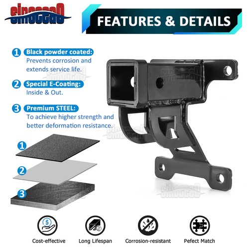 For Polaris RZR PRO XP REAR RECEIVER HITCH + 2" Shackle Hitch Receiver - Picture 5 of 14