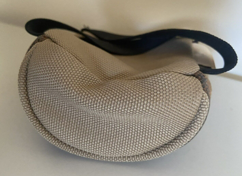 Arm Wrist bag Club Met Khaki Zip Small Bag Canvas As New - Picture 3 of 9