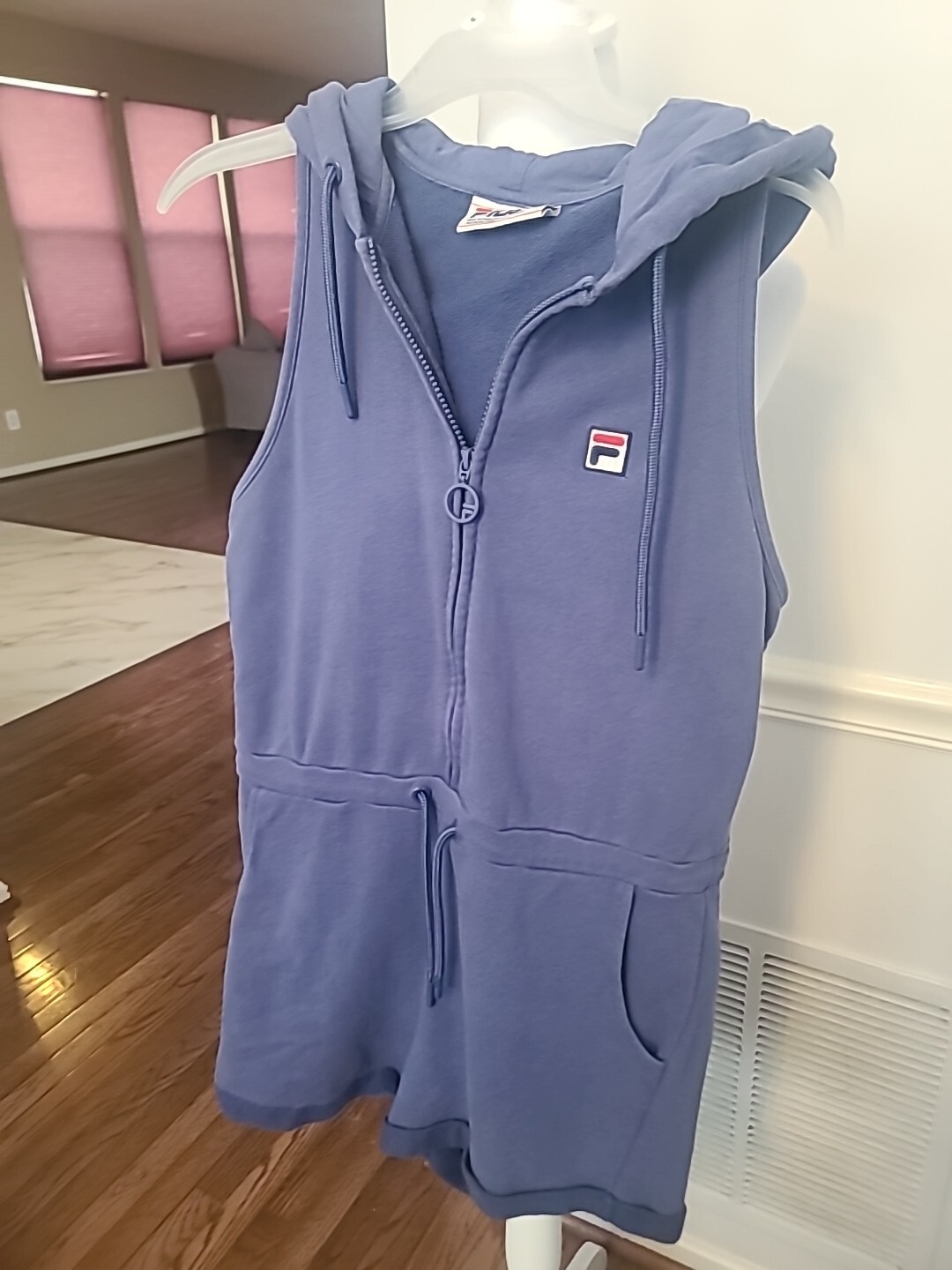 FILA maglione pantaloncino donna senza maniche con cappuccio taglia media
