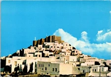 Patmos Greece St Johns Holy Convent Postcard Vintage