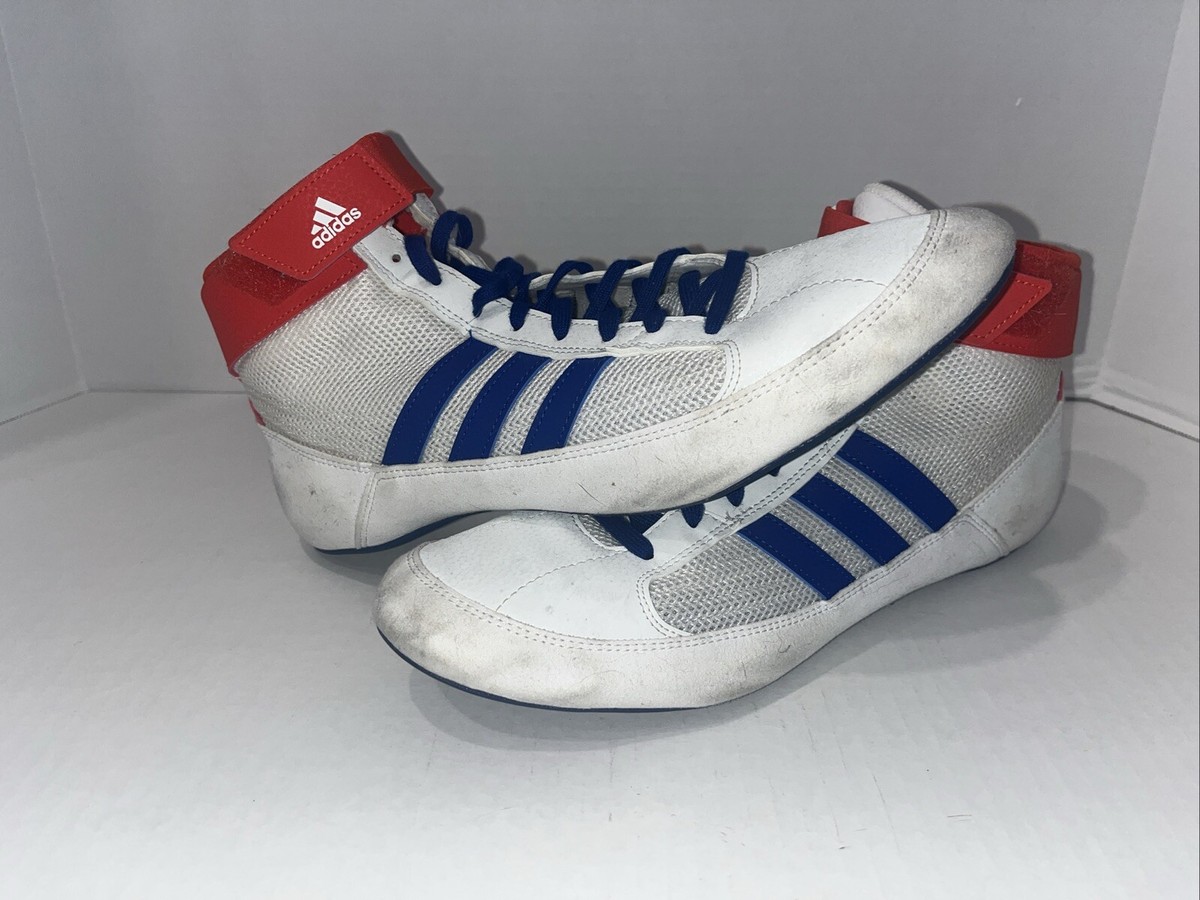 Red White & Blue Adidas Wrestling Shoes YYJ 606004 Men display picture 3