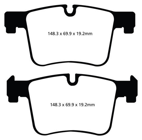 NEW EBC REDSTUFF FRONT AND REAR BRAKE PADS KIT PERFORMANCE PADS PADKIT1713 - Picture 2 of 6