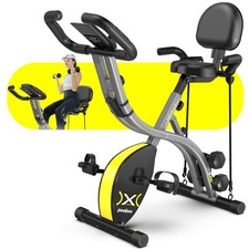 Folding Exercise Bike Stationary Bike Upright Bike Indoor Cycling LCD Monitor